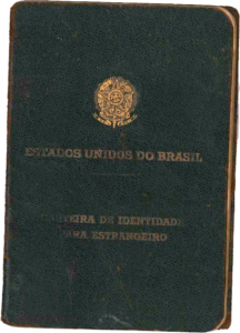 Carteira de identidade para Estrangeiro dos Estados Unidos do Brasil de Lepossava Jovanovitch