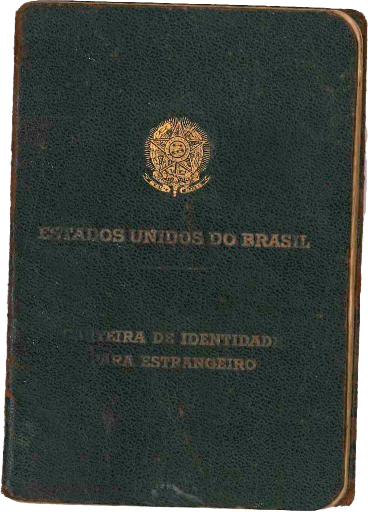 Carteira de identidade para Estrangeiro dos Estados Unidos do Brasil de Lepossava Jovanovitch