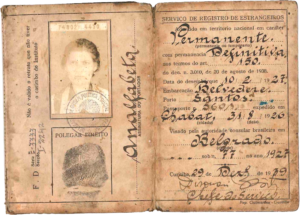 Primeira página da carteira de identidade de Lepossava