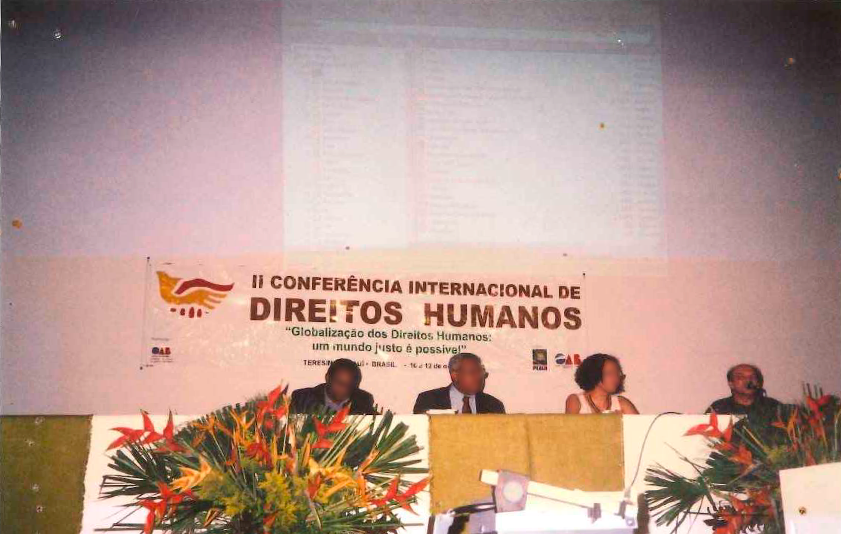 2ª Conferência Internacional de Direitos Humanos. Em Teresina - Piauí.