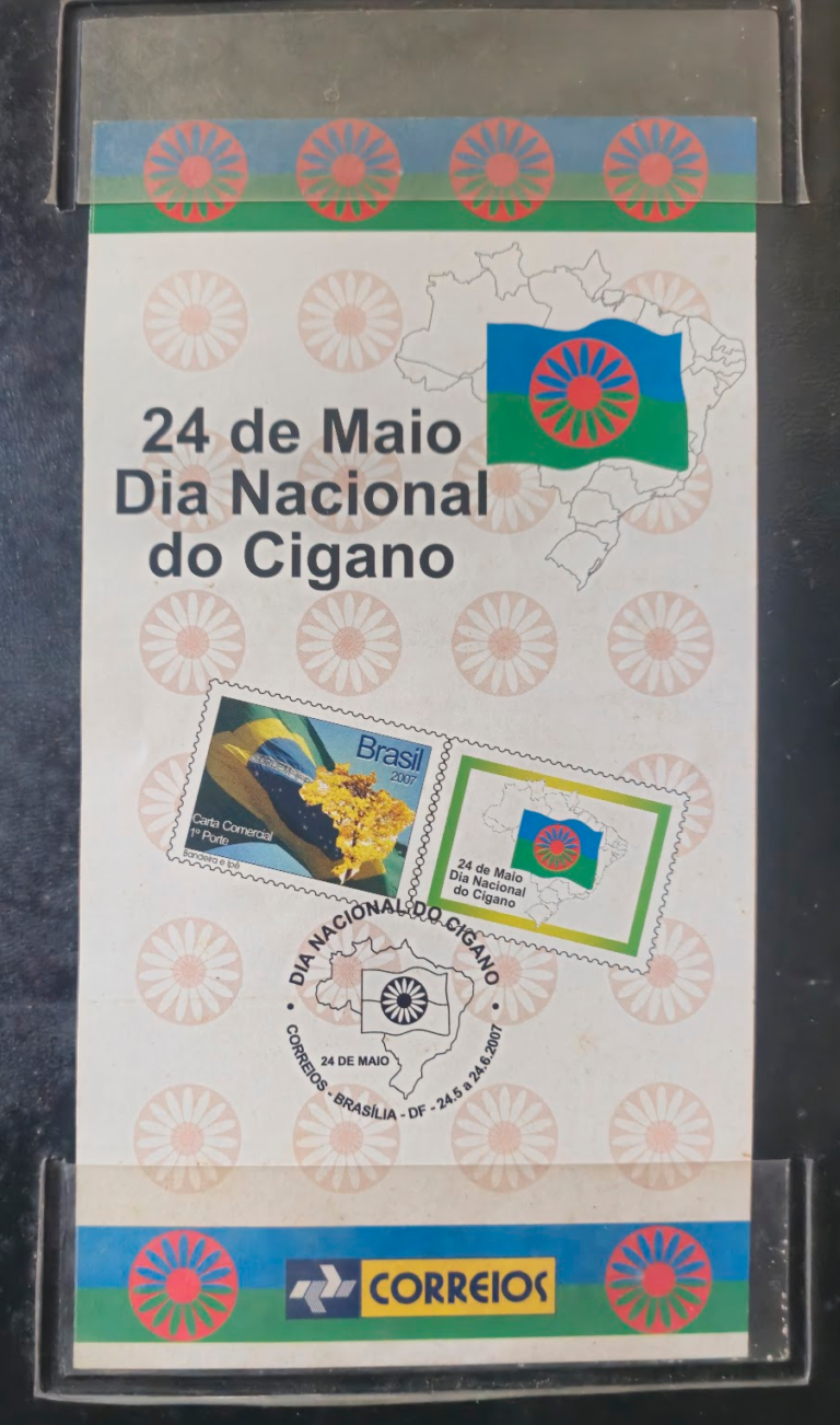 selo dos correios para o Dia Nacional do Povo Cigano