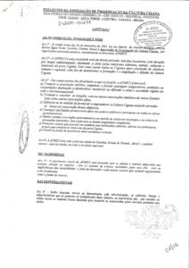 Estatuto da Associação de Preservação da Cultura Cigana
