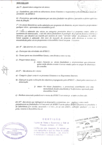 Estatuto da Associação de Preservação da Cultura Cigana