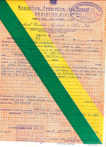 Certidão de Óbito de Duchan, no município de Curitiba, em 10 de Novembro de 1940.