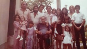 Família Iovanovitch no ano de 1988, na imagem, Savo já estava acometido por problemas de saúde. No mesmo ano veio a falecer.