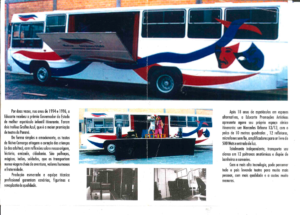 Folder de divulgação da "A Arte pelo Caminho", projeto em que realizavam peças teatrais de forma itinerante nos municípios do Paraná, durante os anos de 1997 a 2008.
