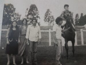 Lepossava e Claudio Iovanovitchi no Jockey Club em Curitiba.